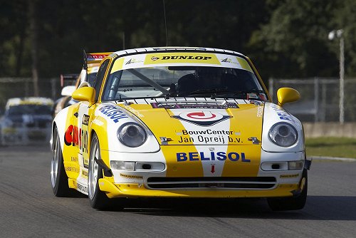 Brunoghe/Crijns in de Porsche